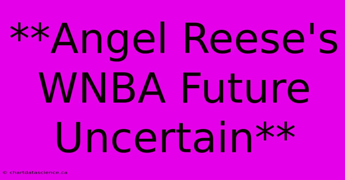 **Angel Reese's WNBA Future Uncertain**