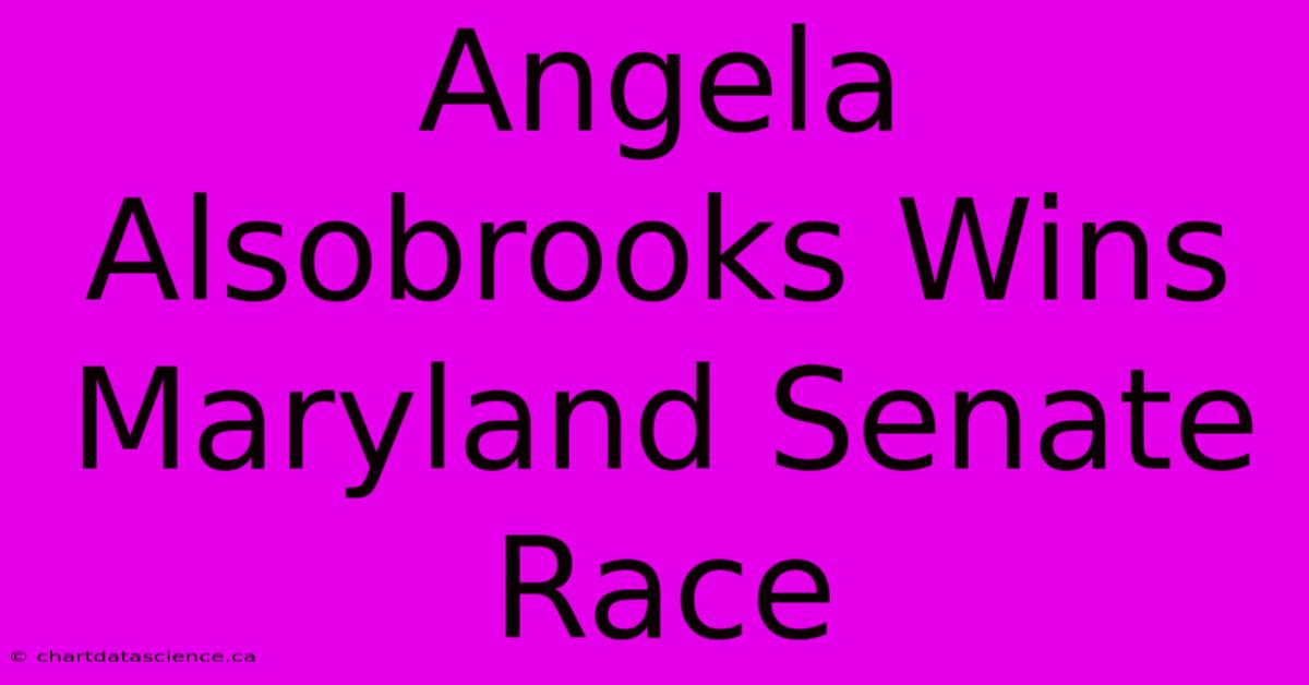 Angela Alsobrooks Wins Maryland Senate Race