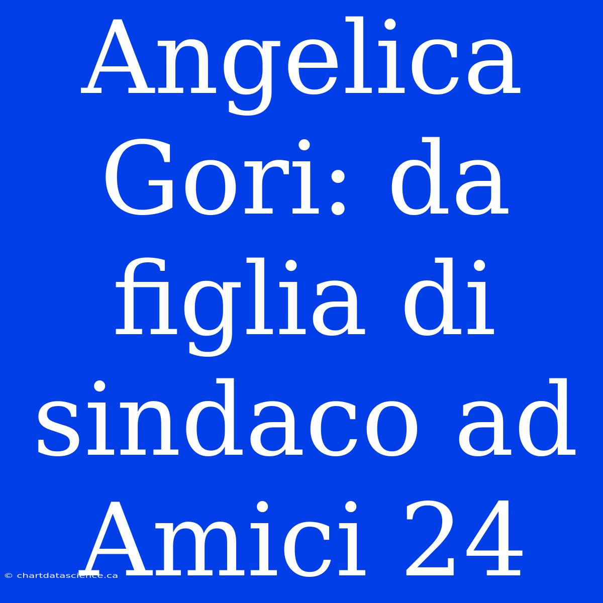 Angelica Gori: Da Figlia Di Sindaco Ad Amici 24