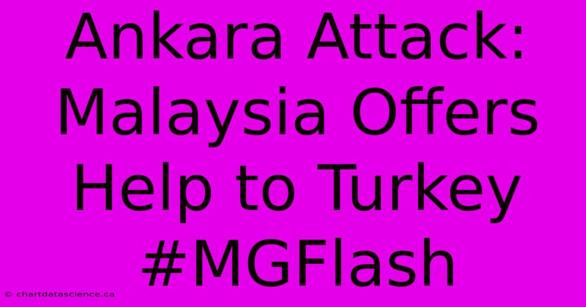 Ankara Attack: Malaysia Offers Help To Turkey #MGFlash