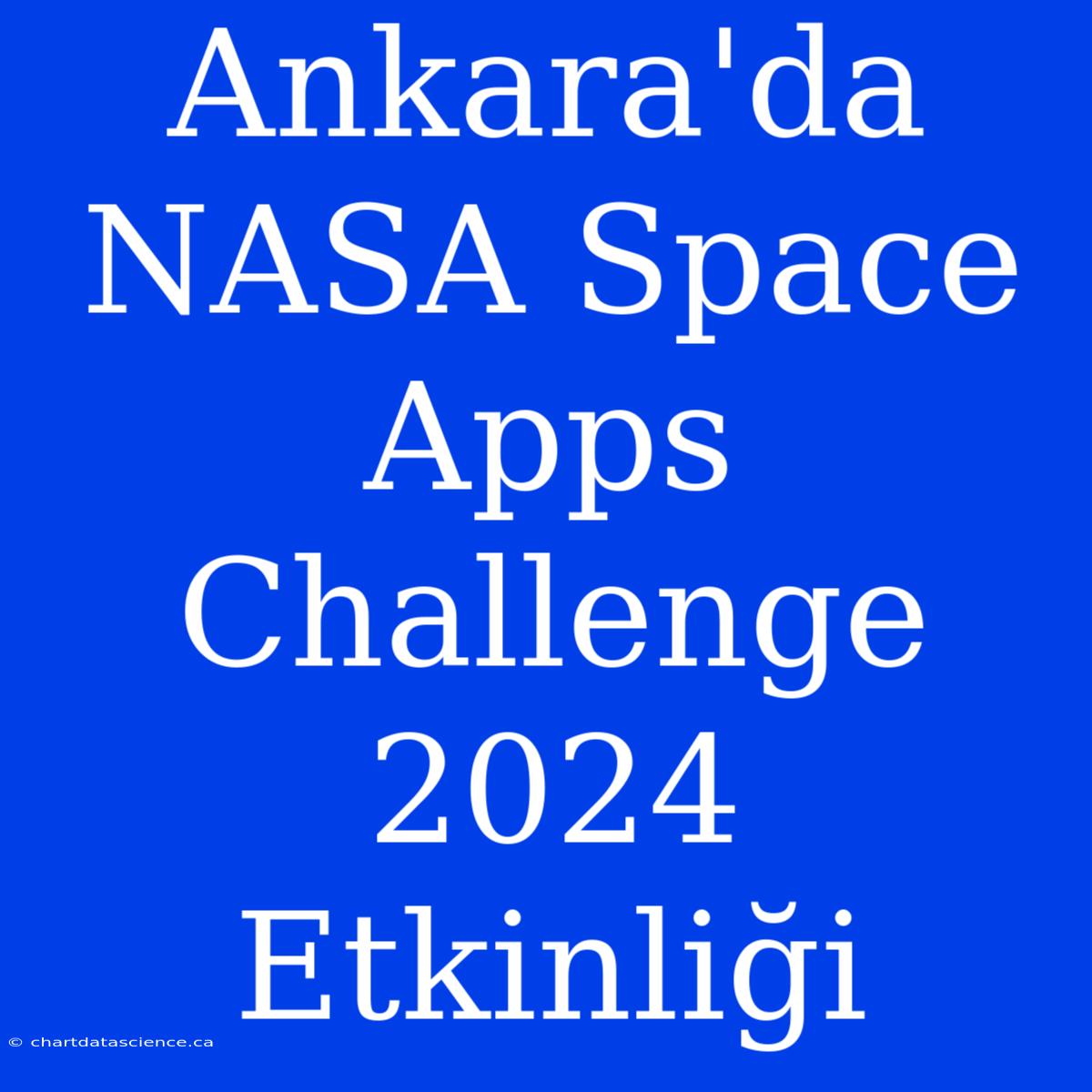 Ankara'da NASA Space Apps Challenge 2024 Etkinliği