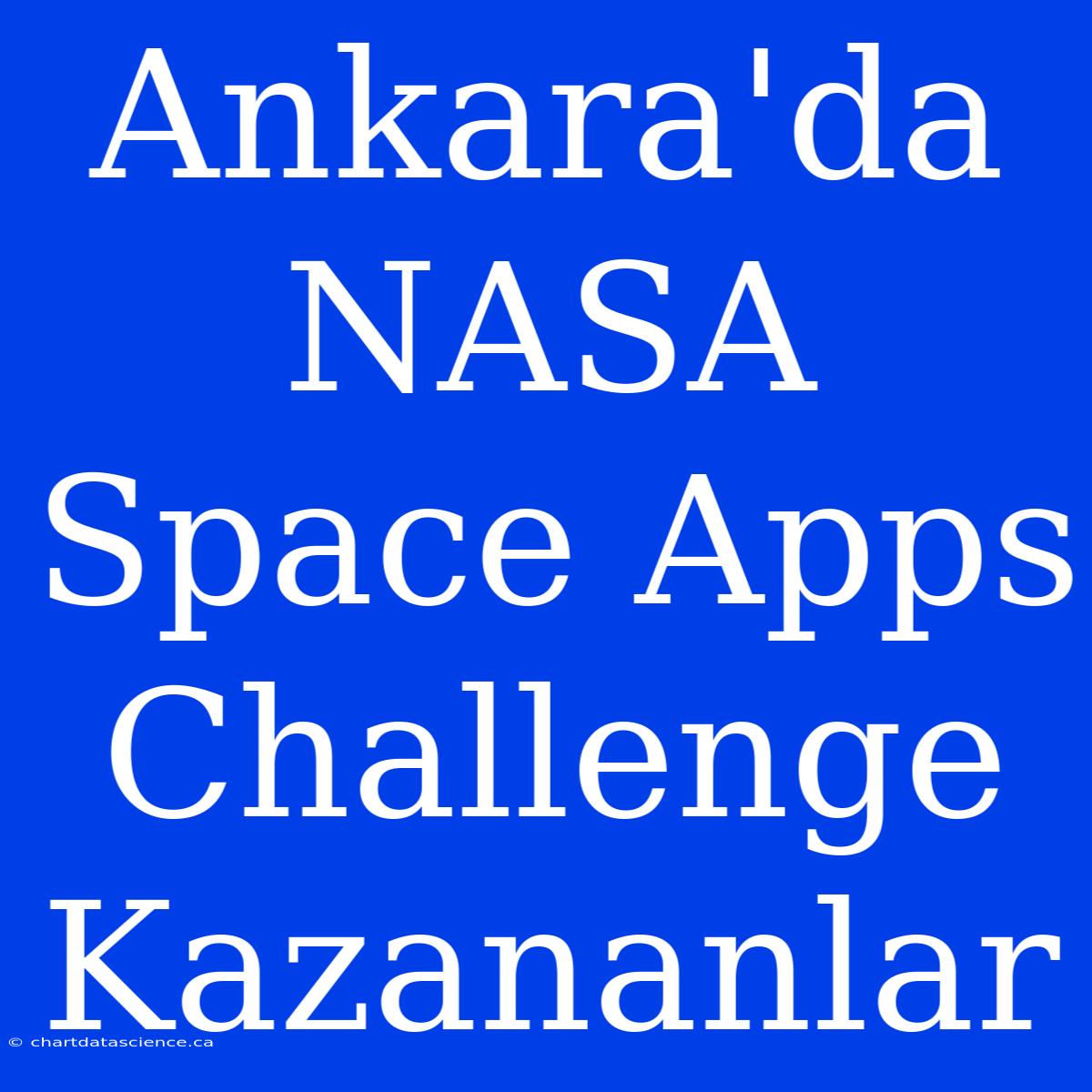 Ankara'da NASA Space Apps Challenge Kazananlar