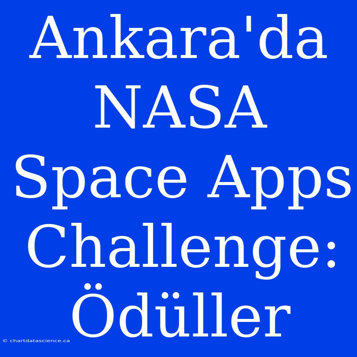 Ankara'da NASA Space Apps Challenge: Ödüller