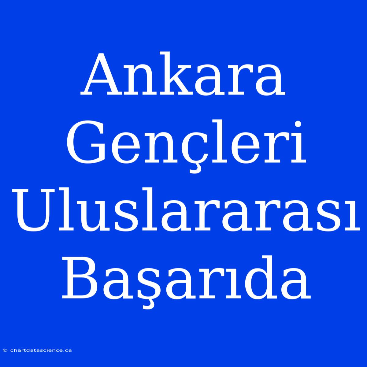 Ankara Gençleri Uluslararası Başarıda