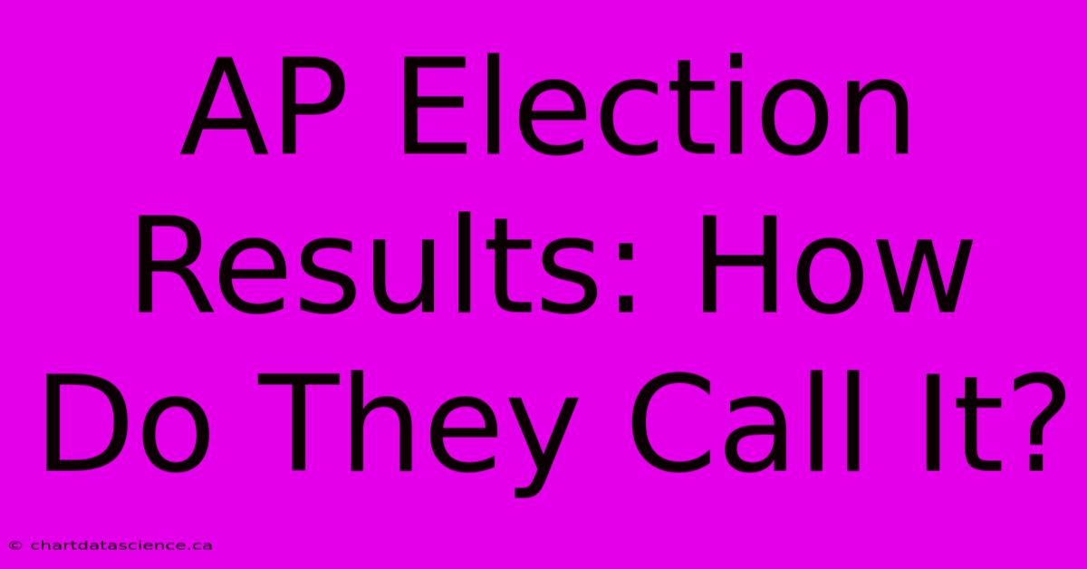 AP Election Results: How Do They Call It?