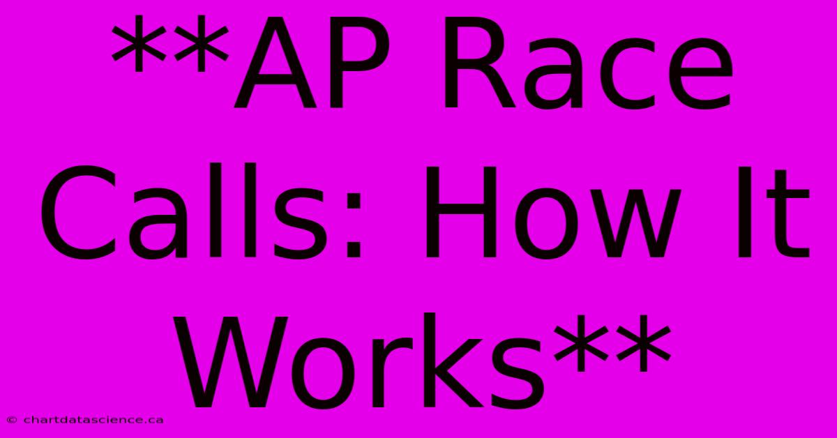 **AP Race Calls: How It Works**