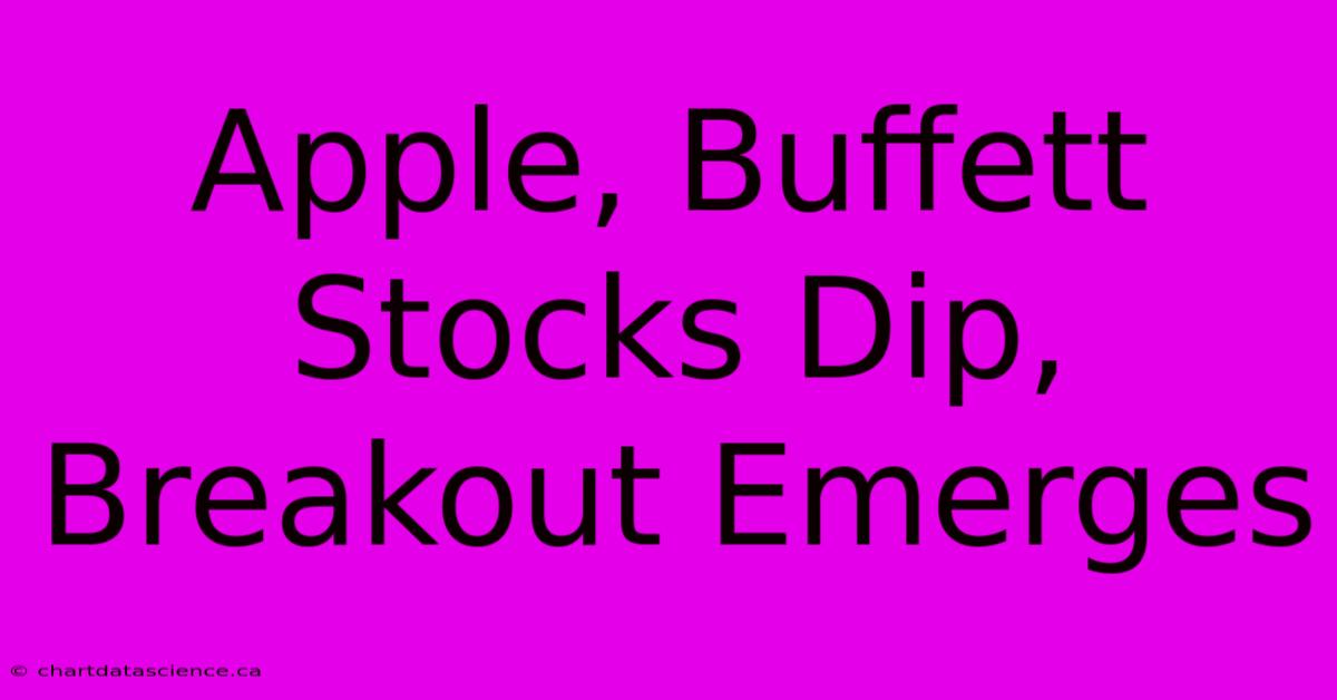 Apple, Buffett Stocks Dip, Breakout Emerges 