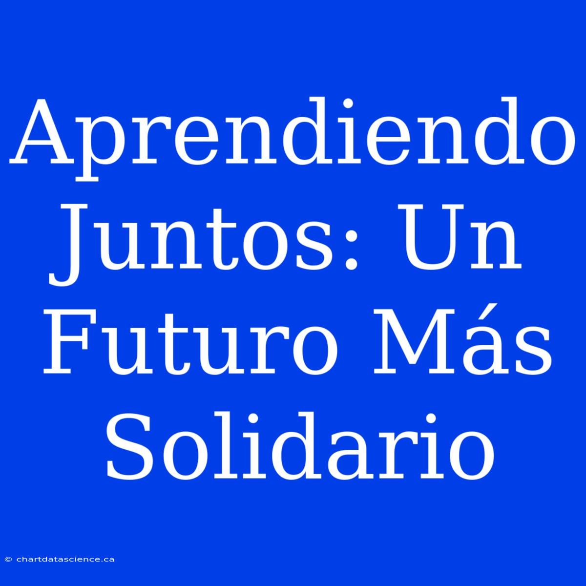 Aprendiendo Juntos: Un Futuro Más Solidario