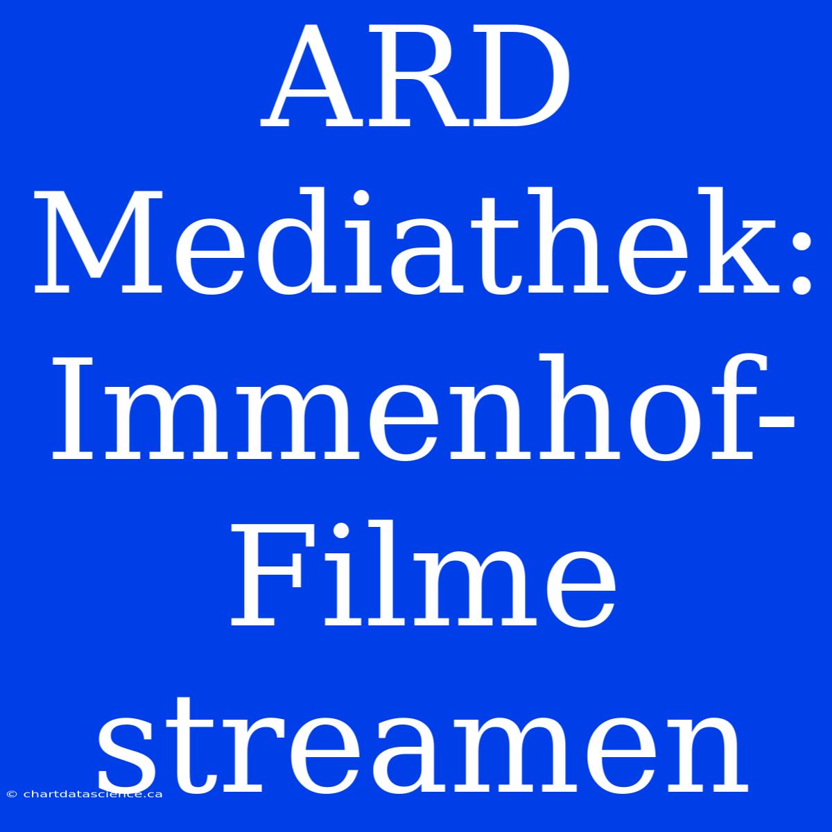 ARD Mediathek: Immenhof-Filme Streamen