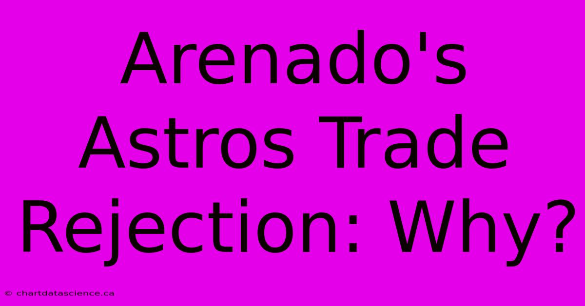 Arenado's Astros Trade Rejection: Why?