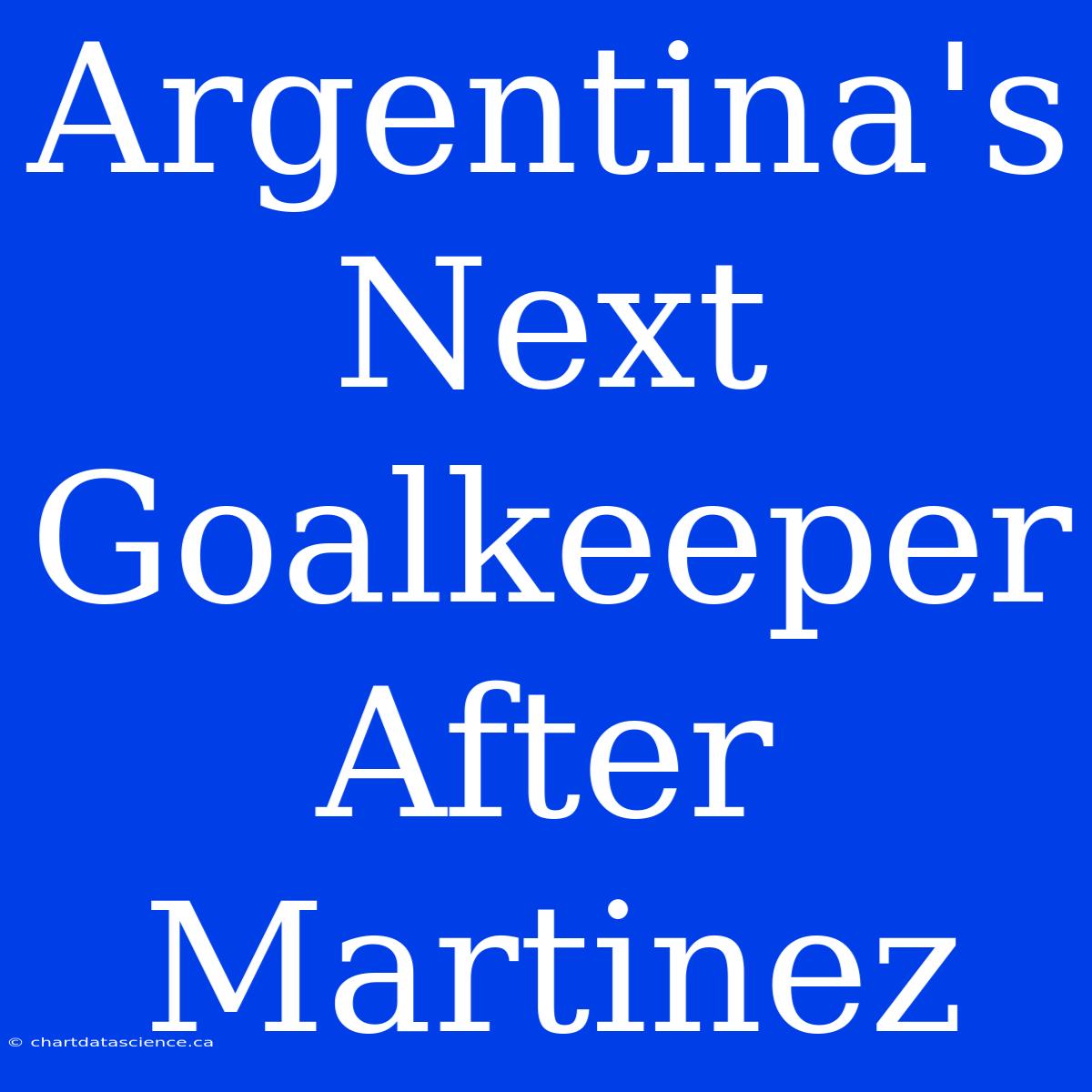 Argentina's Next Goalkeeper After Martinez