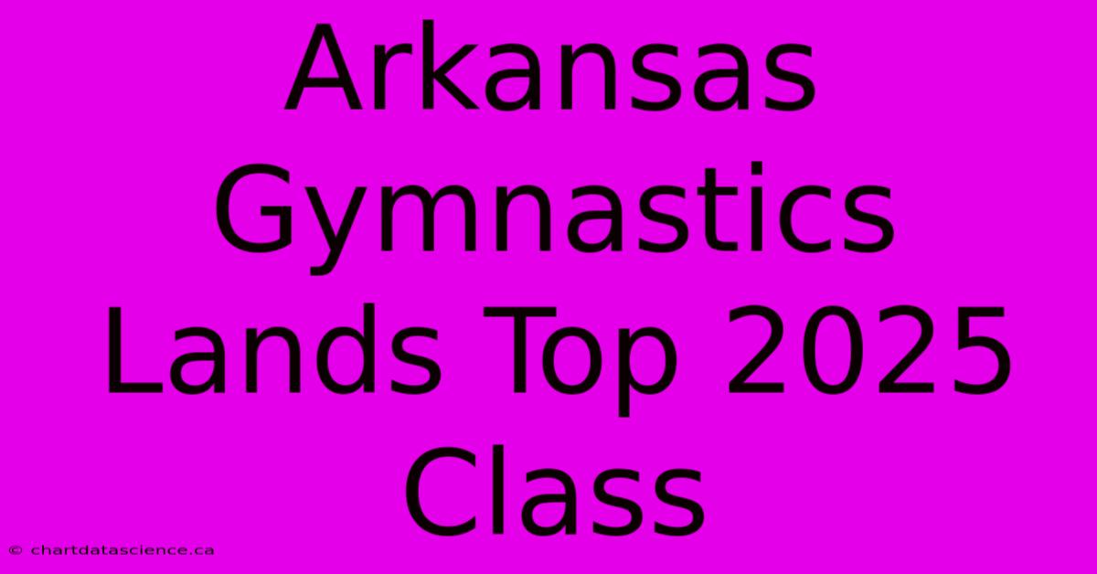 Arkansas Gymnastics Lands Top 2025 Class