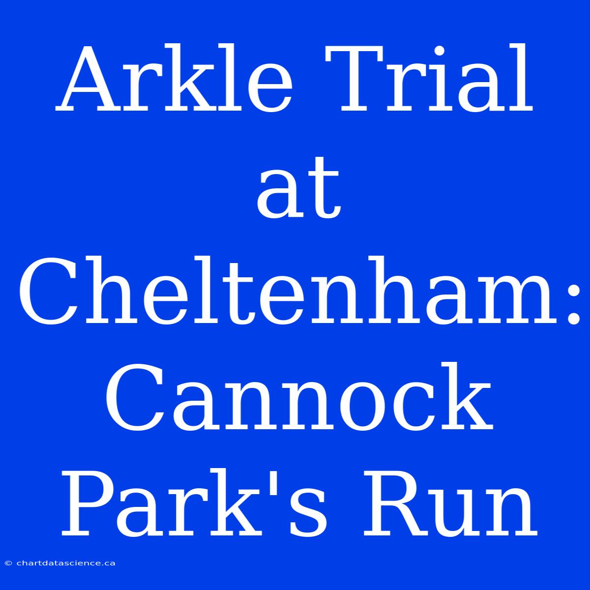 Arkle Trial At Cheltenham: Cannock Park's Run