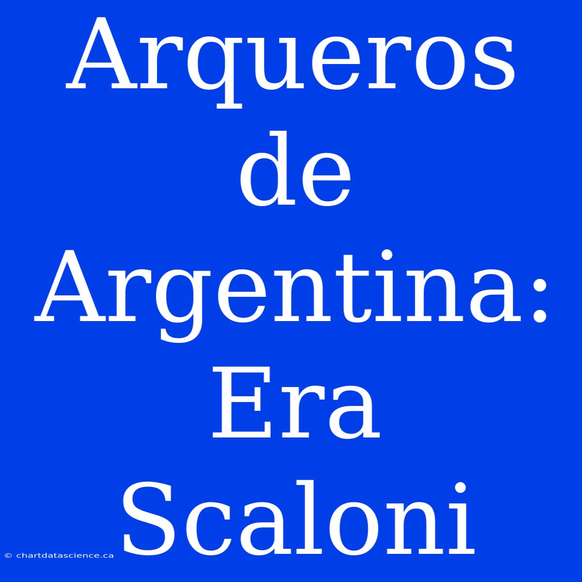 Arqueros De Argentina: Era Scaloni