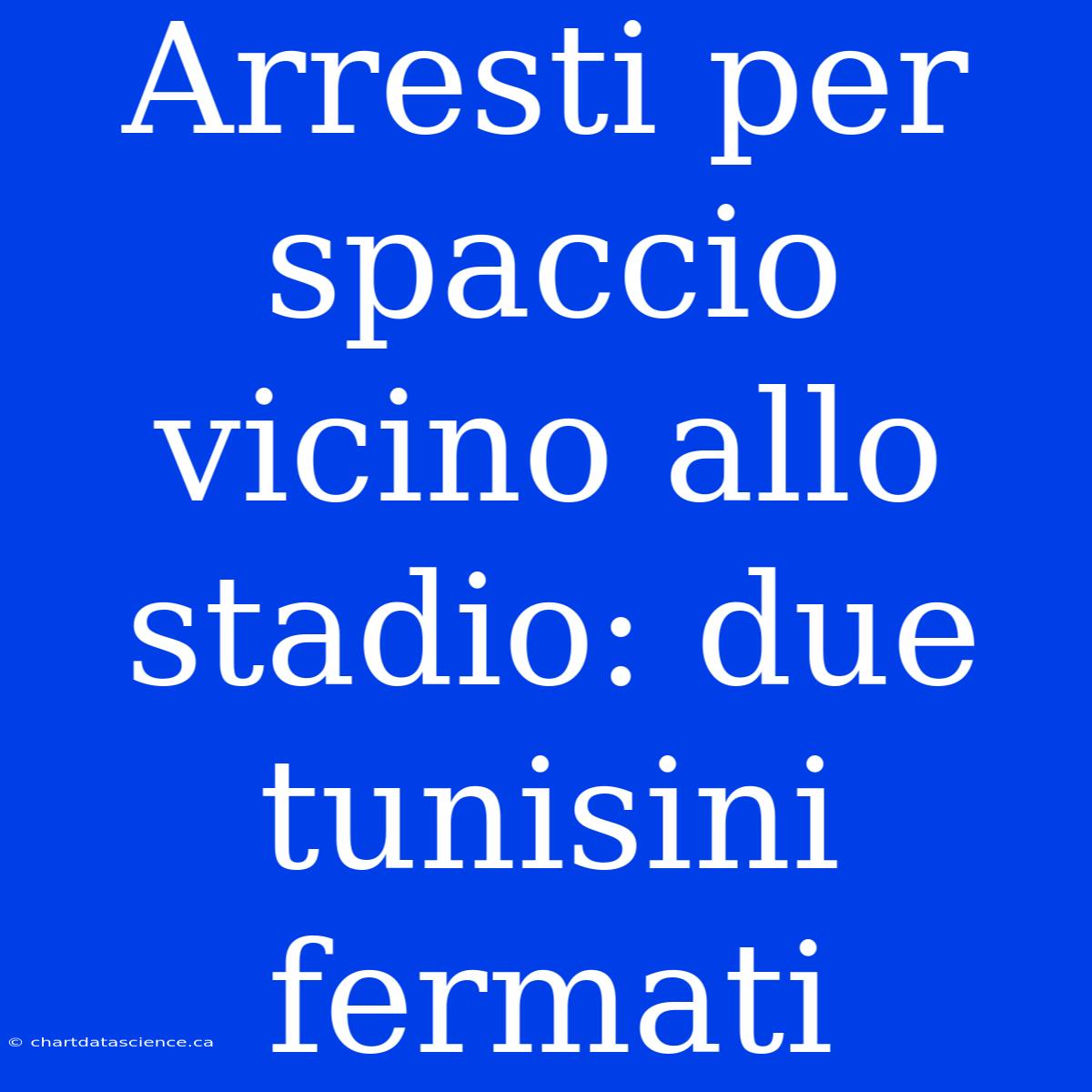 Arresti Per Spaccio Vicino Allo Stadio: Due Tunisini Fermati