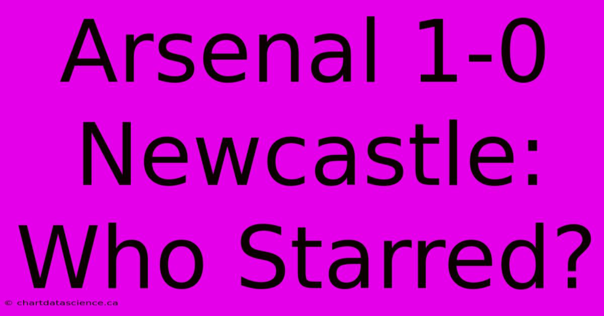 Arsenal 1-0 Newcastle: Who Starred?