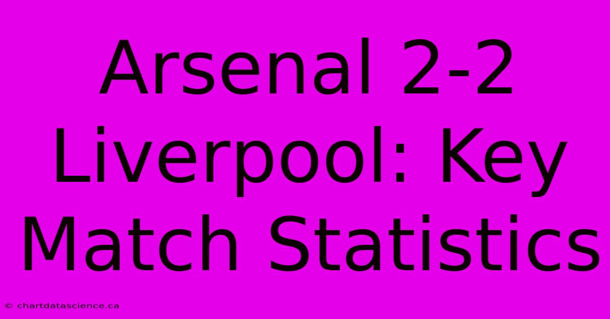 Arsenal 2-2 Liverpool: Key Match Statistics