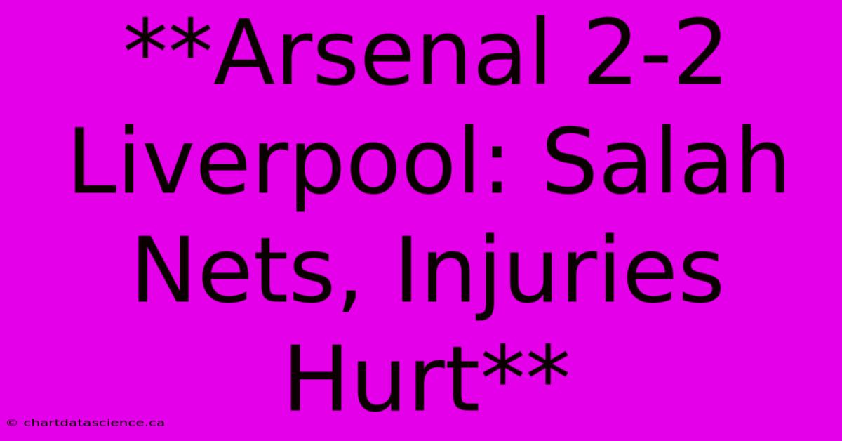 **Arsenal 2-2 Liverpool: Salah Nets, Injuries Hurt**