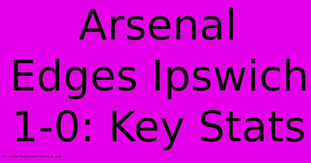 Arsenal Edges Ipswich 1-0: Key Stats