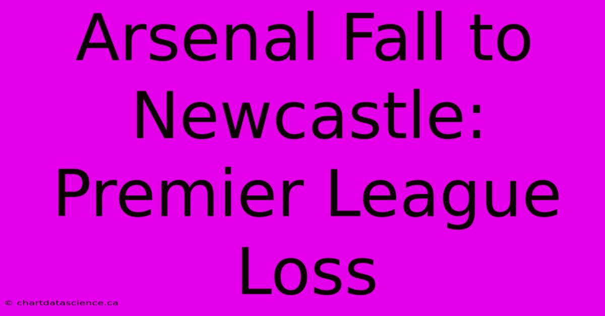 Arsenal Fall To Newcastle: Premier League Loss