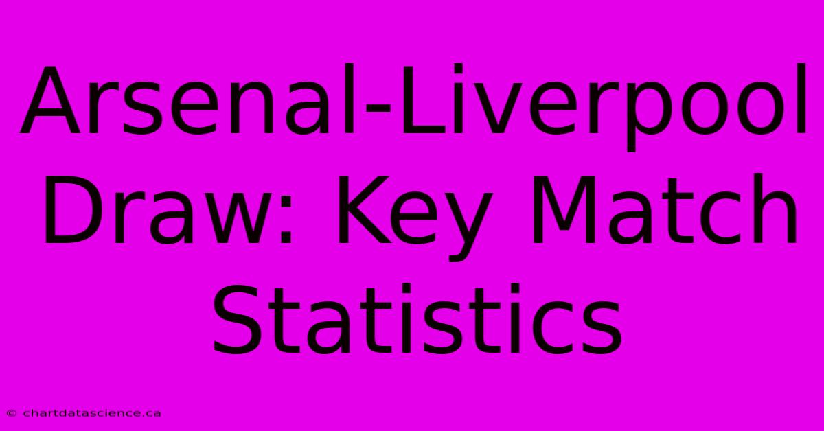 Arsenal-Liverpool Draw: Key Match Statistics