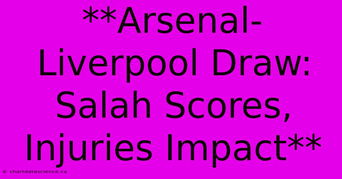 Arsenal-Liverpool Draw: Salah Scores, Injuries Impact