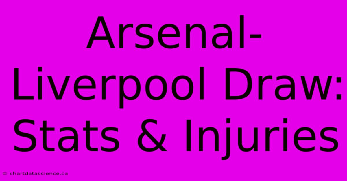 Arsenal-Liverpool Draw: Stats & Injuries