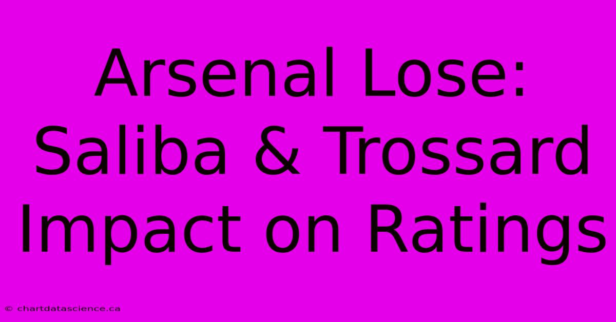 Arsenal Lose: Saliba & Trossard Impact On Ratings 