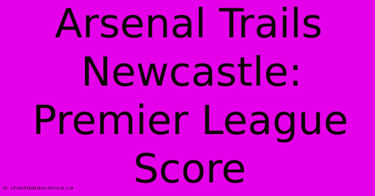 Arsenal Trails Newcastle: Premier League Score