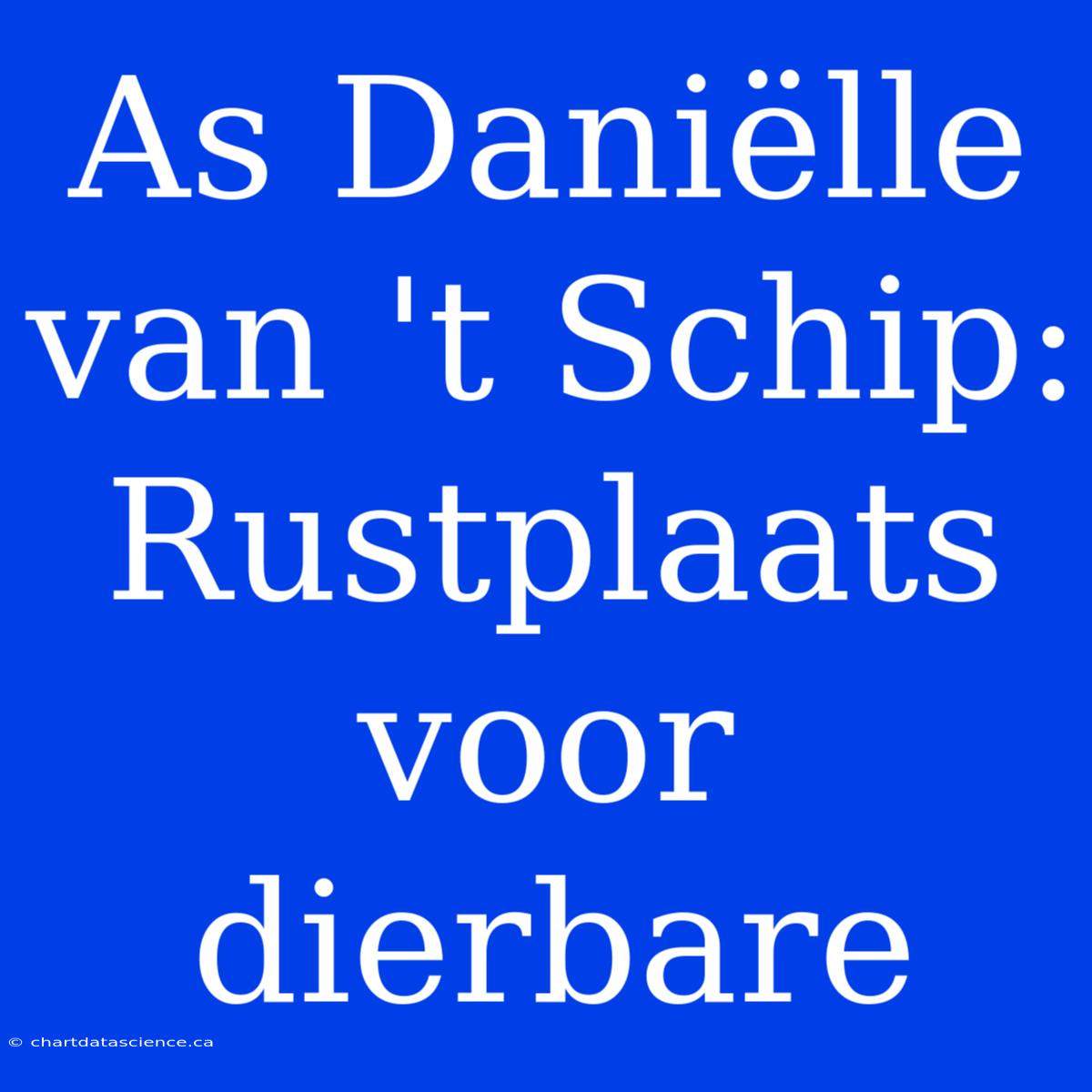 As Daniëlle Van 't Schip: Rustplaats Voor Dierbare