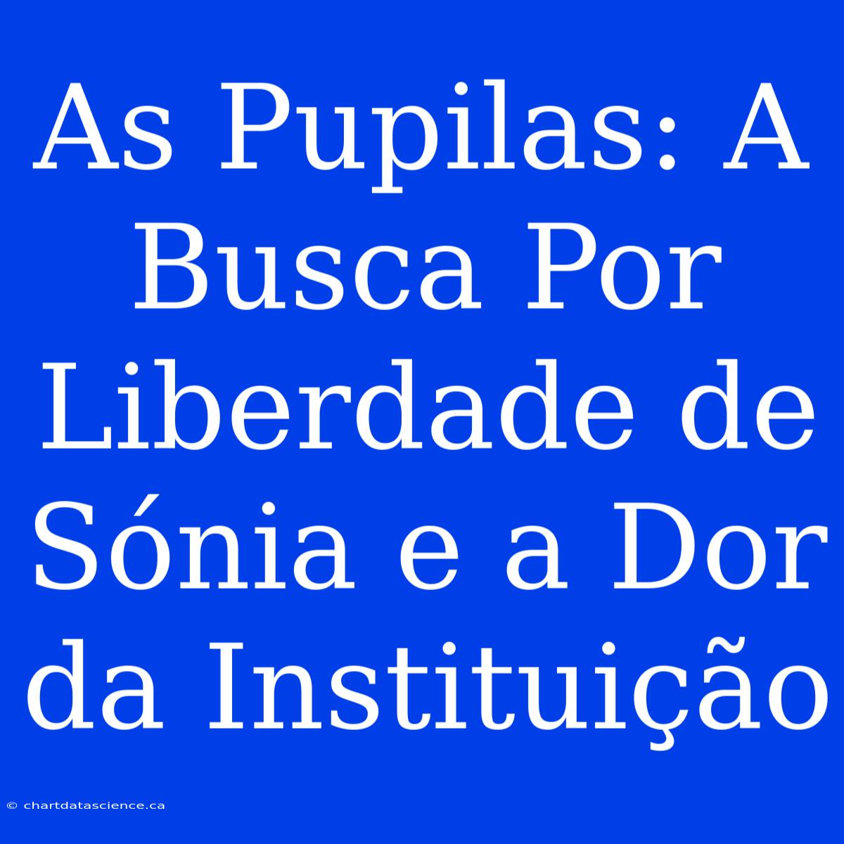 As Pupilas: A Busca Por Liberdade De Sónia E A Dor Da Instituição