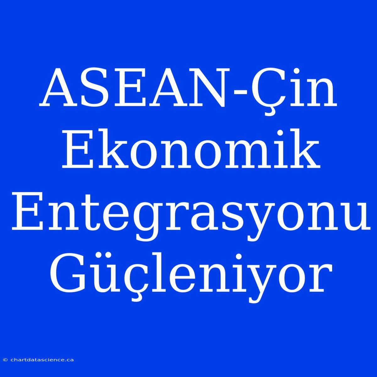 ASEAN-Çin Ekonomik Entegrasyonu Güçleniyor