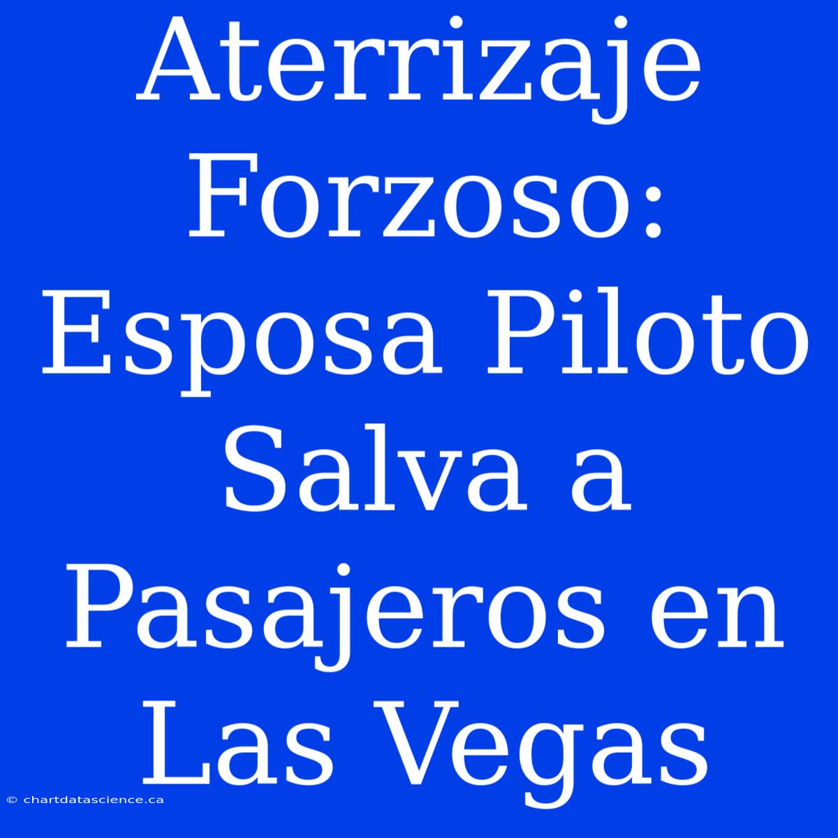 Aterrizaje Forzoso: Esposa Piloto Salva A Pasajeros En Las Vegas