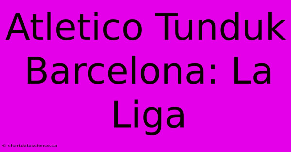 Atletico Tunduk Barcelona: La Liga