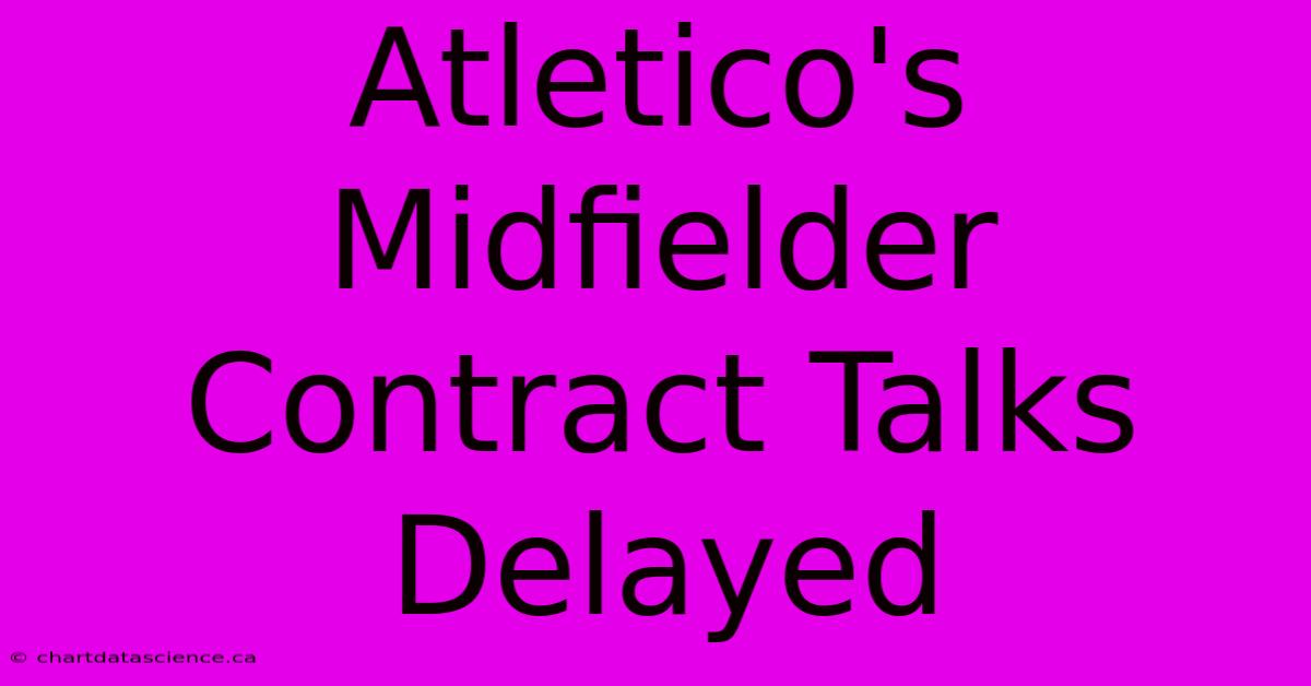 Atletico's Midfielder Contract Talks Delayed