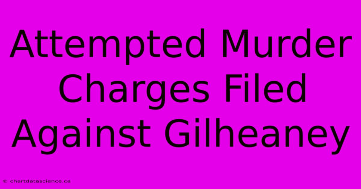 Attempted Murder Charges Filed Against Gilheaney