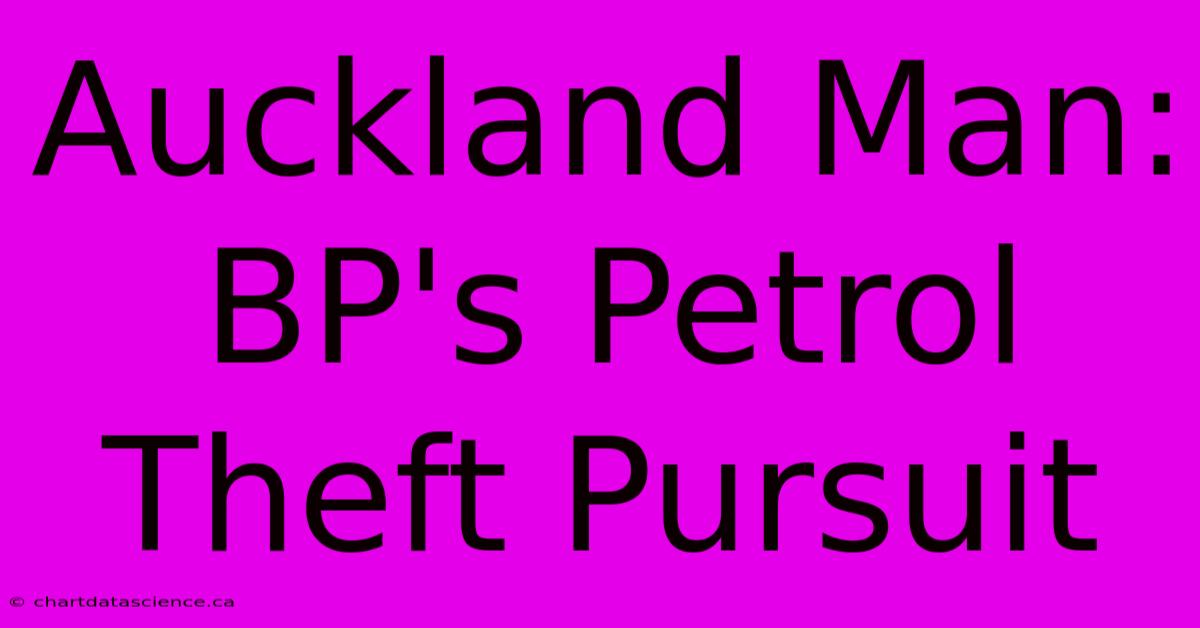 Auckland Man: BP's Petrol Theft Pursuit