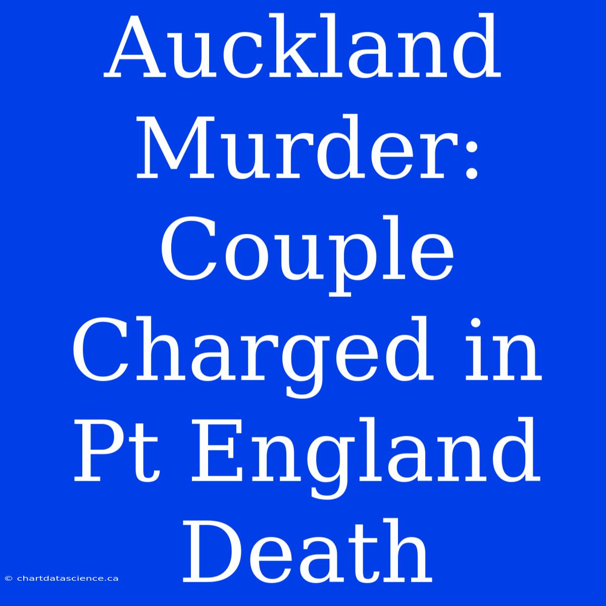 Auckland Murder: Couple Charged In Pt England Death