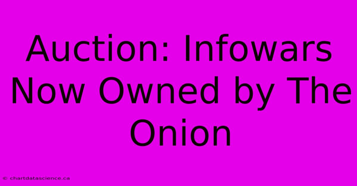 Auction: Infowars Now Owned By The Onion 