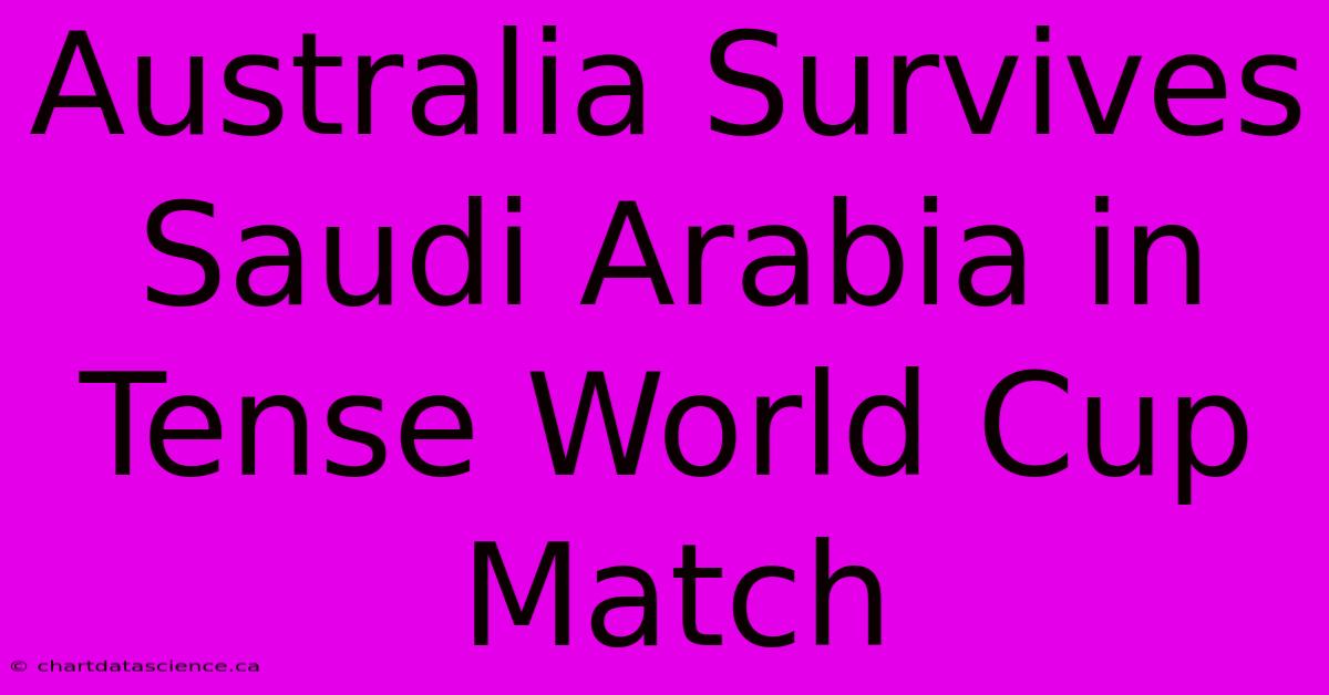 Australia Survives Saudi Arabia In Tense World Cup Match