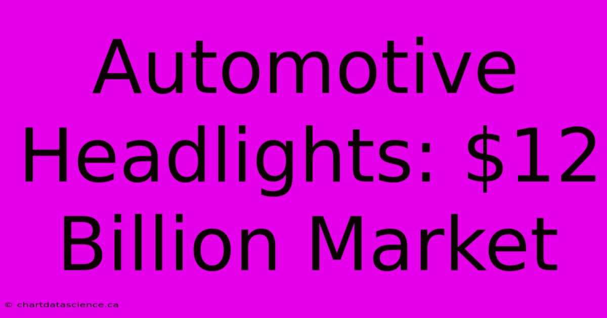 Automotive Headlights: $12 Billion Market