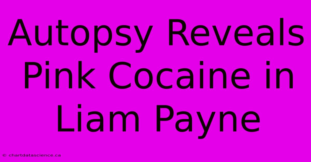 Autopsy Reveals Pink Cocaine In Liam Payne 