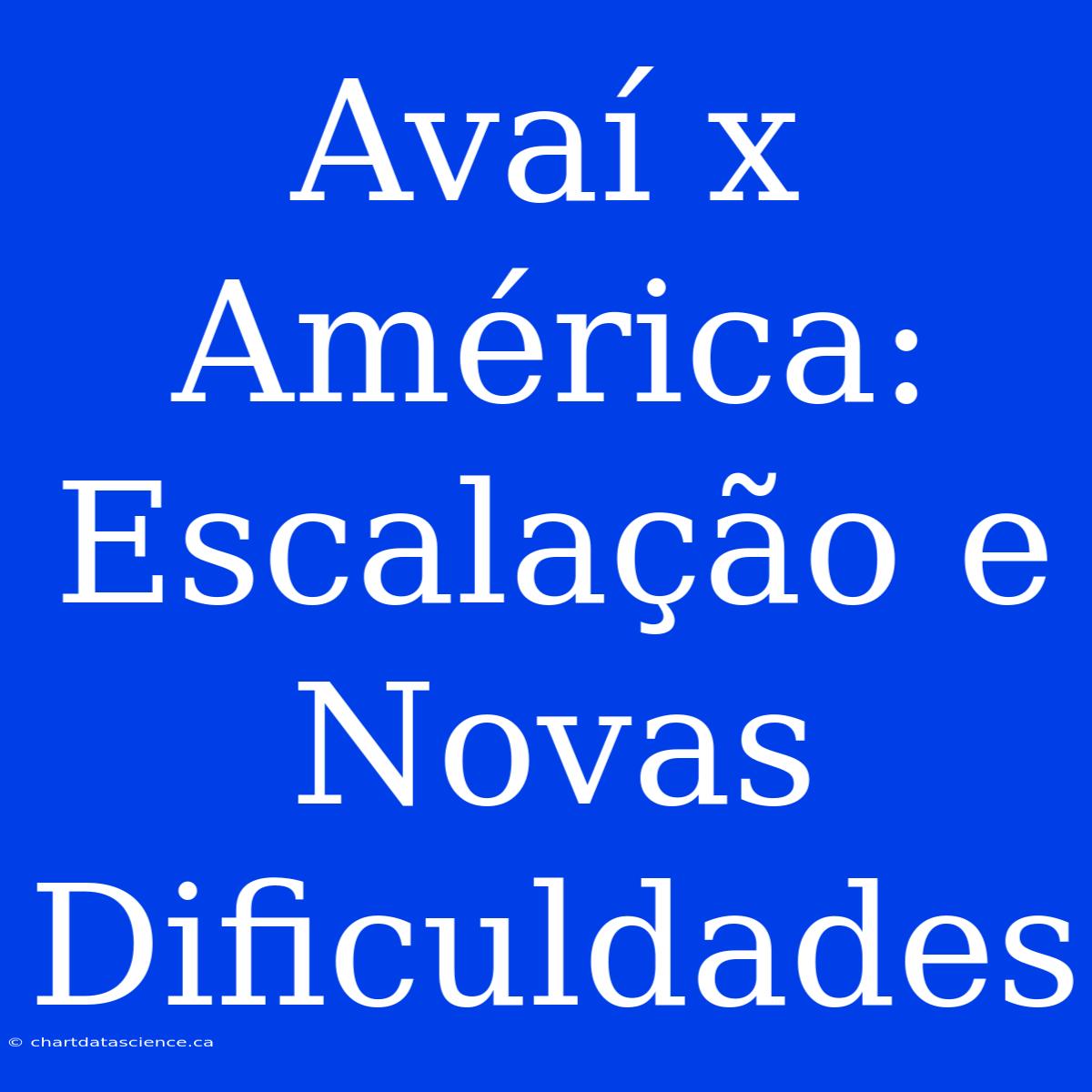 Avaí X América: Escalação E Novas Dificuldades