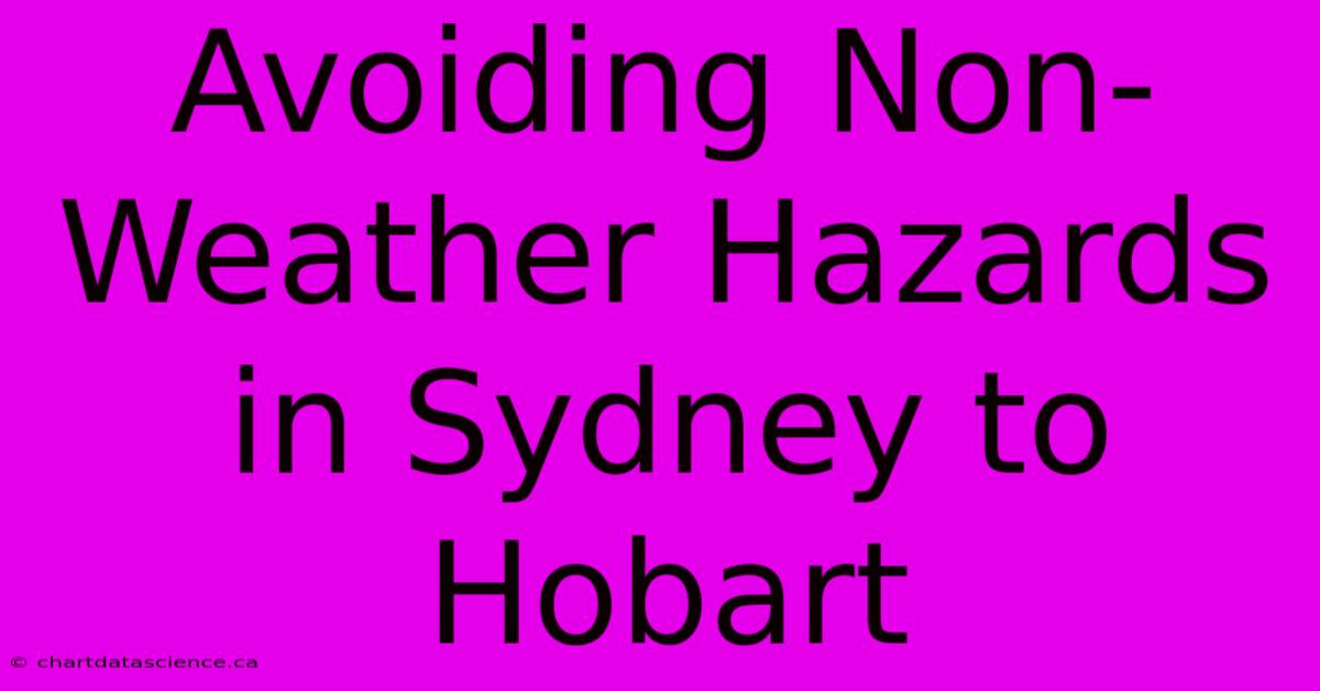 Avoiding Non-Weather Hazards In Sydney To Hobart