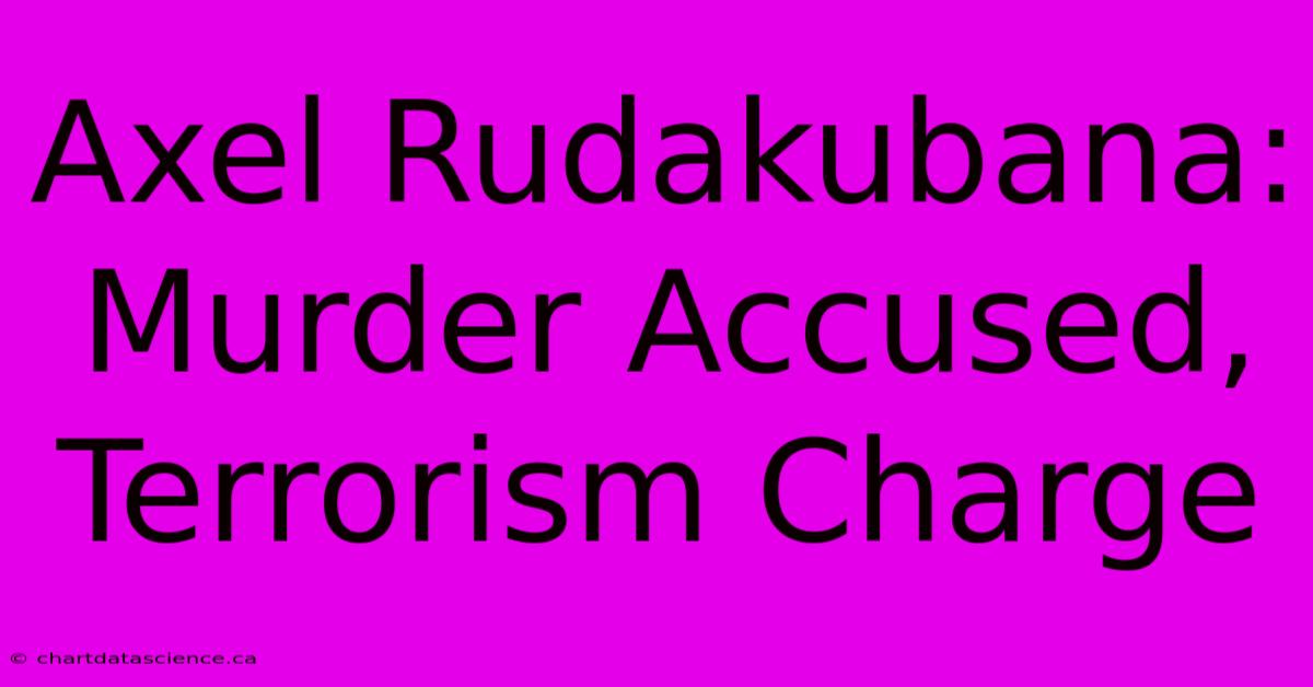 Axel Rudakubana: Murder Accused, Terrorism Charge 