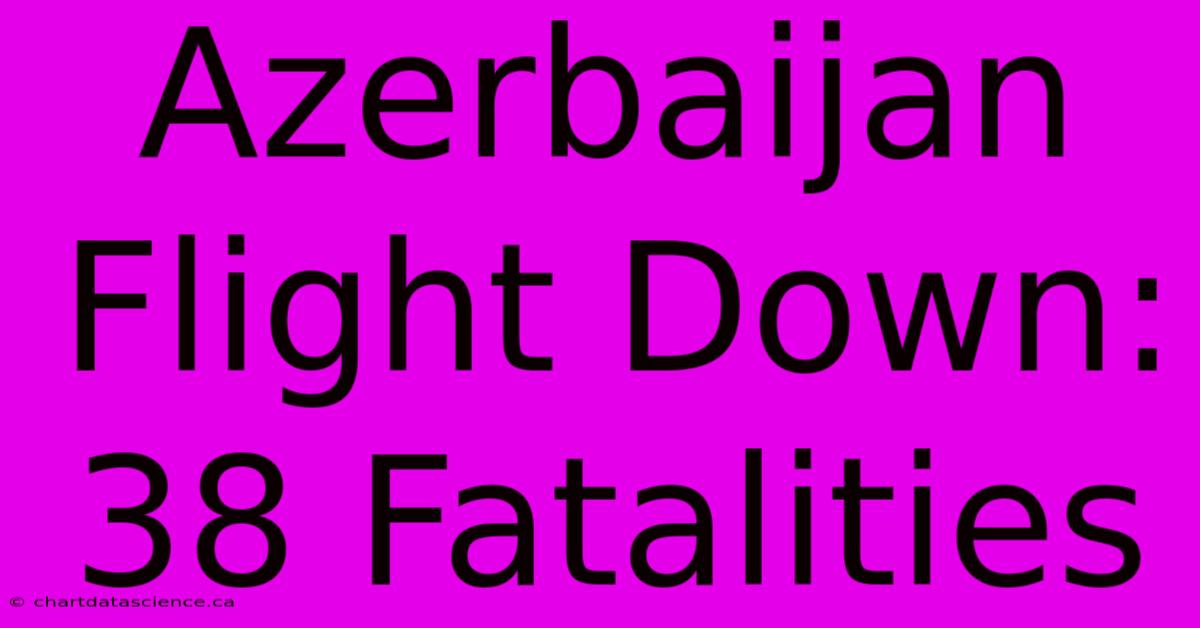 Azerbaijan Flight Down: 38 Fatalities