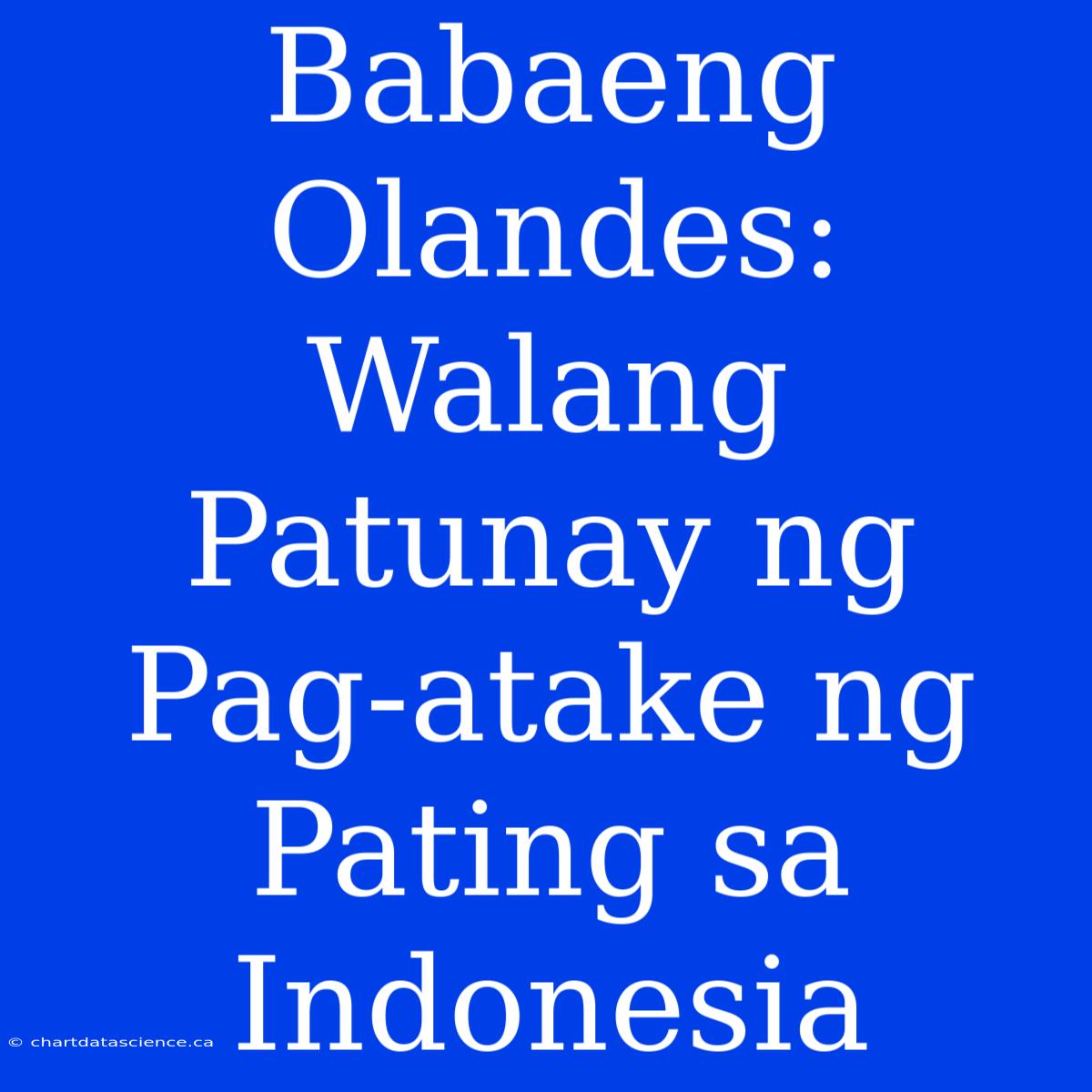 Babaeng Olandes: Walang Patunay Ng Pag-atake Ng Pating Sa Indonesia