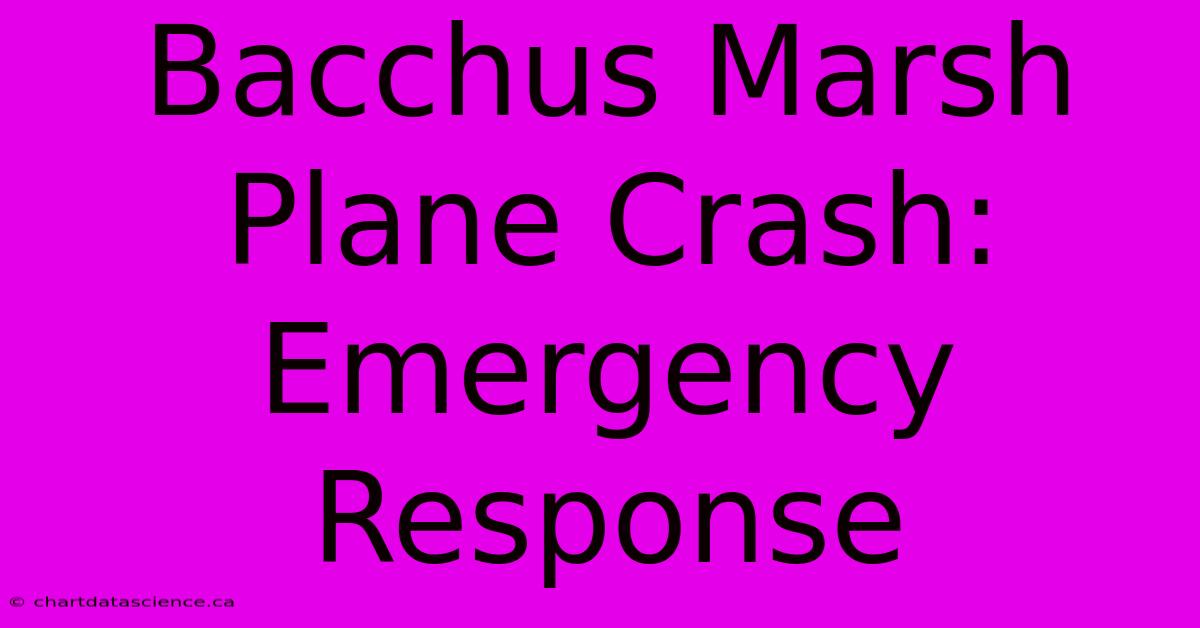 Bacchus Marsh Plane Crash: Emergency Response