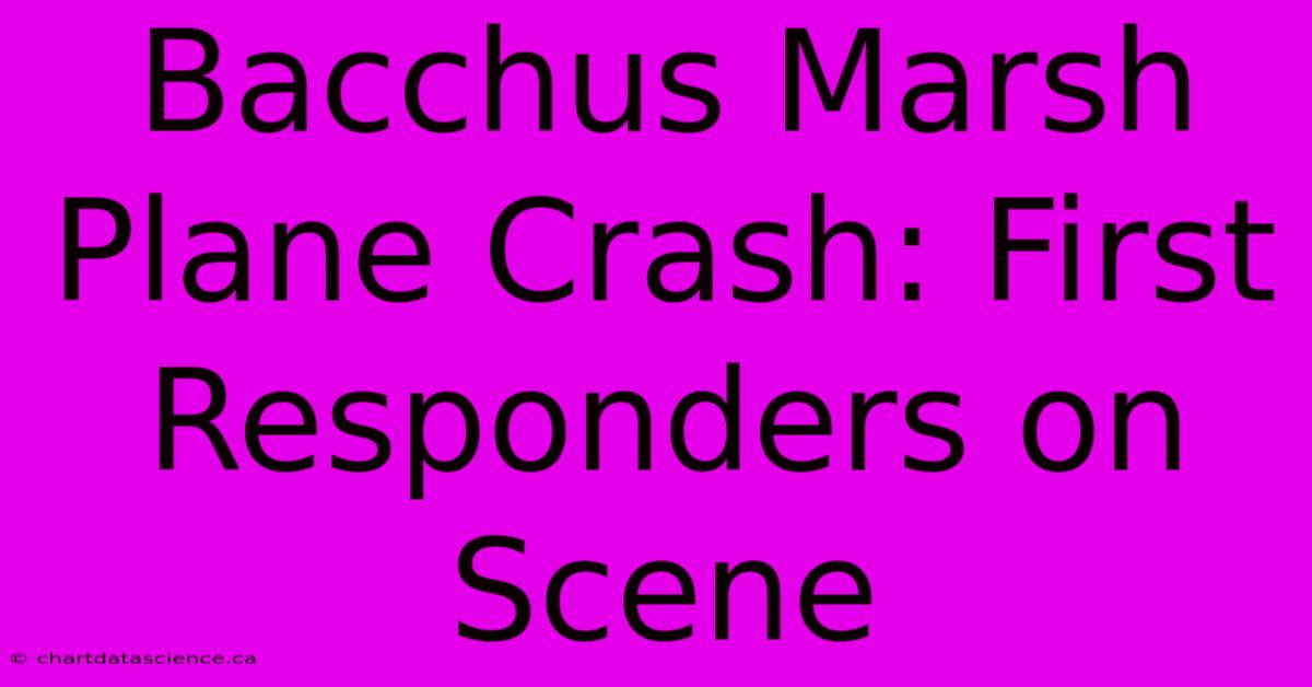 Bacchus Marsh Plane Crash: First Responders On Scene