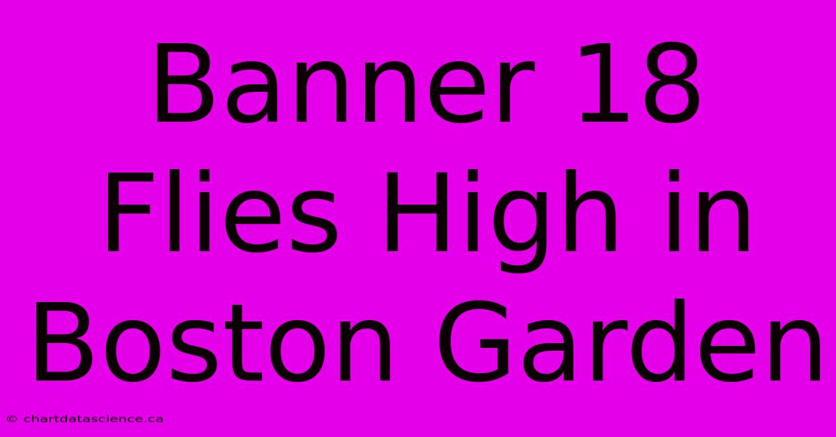 Banner 18 Flies High In Boston Garden